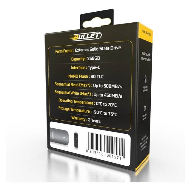 Bullet Portable SSD 256GB Bullet Portable SSD 256GB